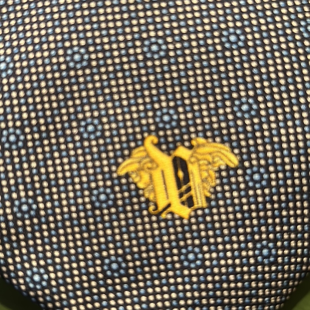 Versace Geometric Pattern Silk Tie - image 2